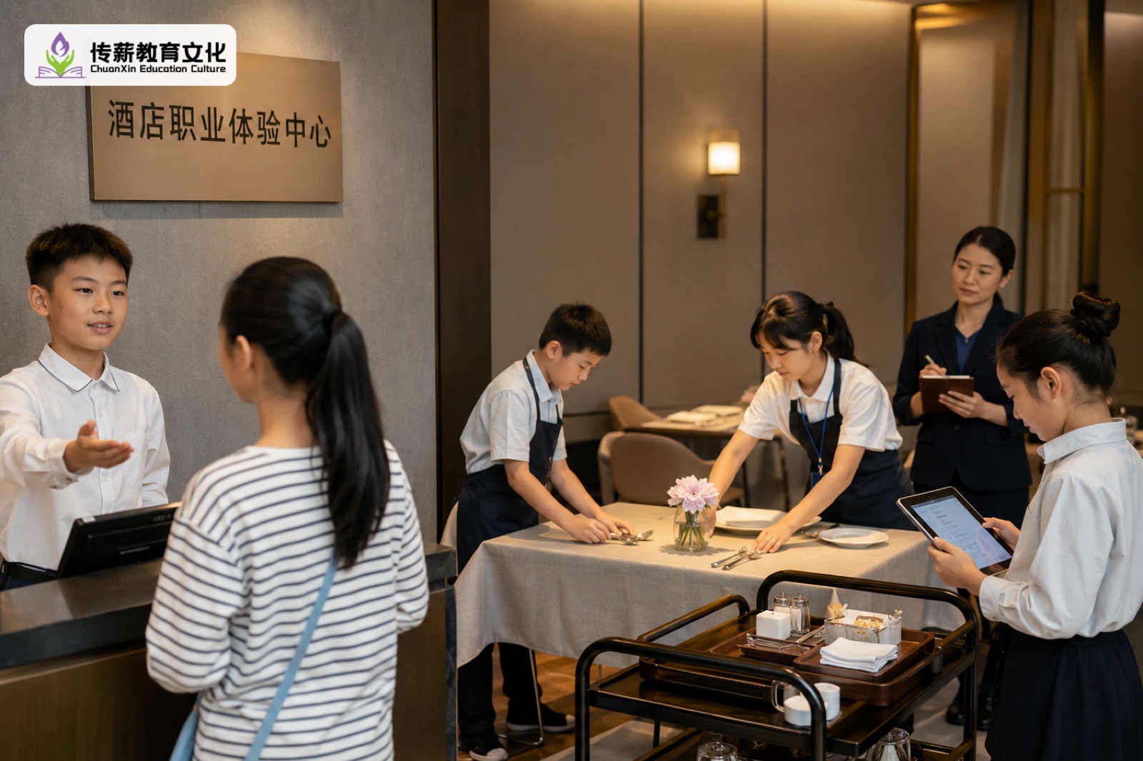 孩子体验酒店服务岗位任务